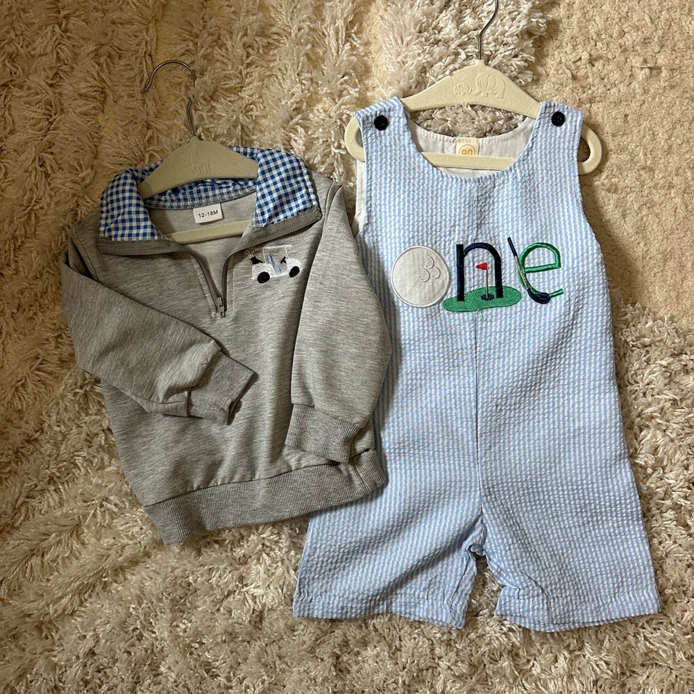 Golf Themed First Birthday Outfit
